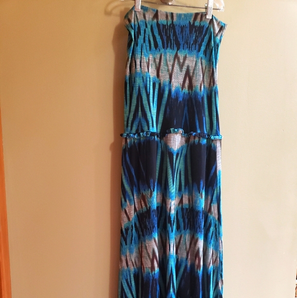 Maxi strapless dress - Picture 1 of 3